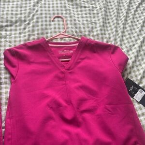 Fabletics dark Pink Scrub Set M/L Hibiscus